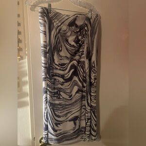 2 for $5, White Marble Midi Skirt